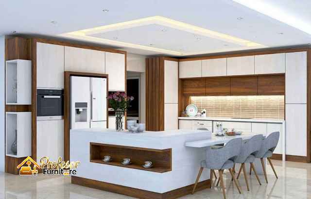 Kitchen set Tambora Jakarta Barat, engsel & rel laci soft-close, anti berisik