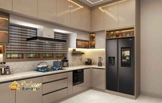 Contoh pemasangan Custom Set Dapur anti Rayap Banjar PVC di perumahan elite