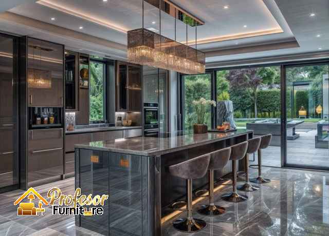 Kitchen set Rawa Buaya Jakarta Barat, spesialis finishing HPL motif kayu natural.