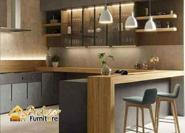 Kitchen set Kapuk Jakarta Barat, gaya Japandi estetik untuk dapur mungil Anda