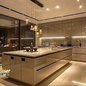 Kitchen set Tomang Jakarta Barat, pilihan top table granit yang anti baret